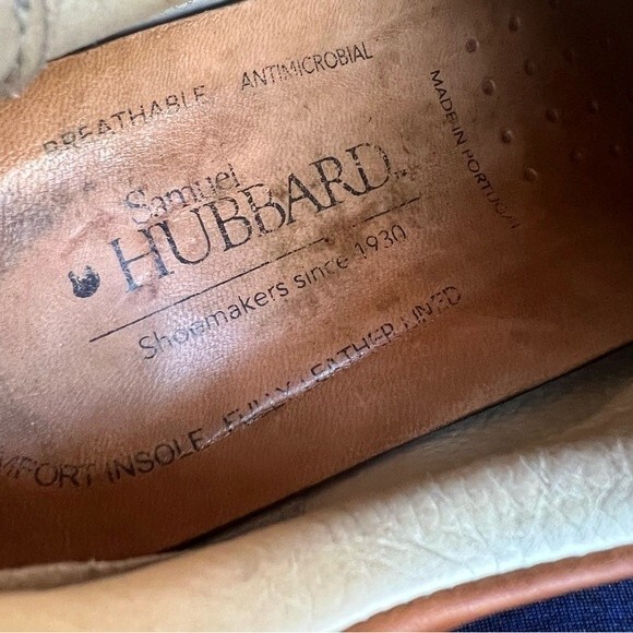 Samuel Hubbard Fast Burnished Tan Brown Leather Lace Up Sneaker Shoes Men’s 8 - Picture 13 of 16